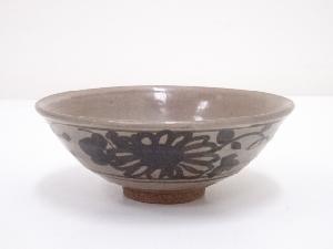 作家物　鉄絵唐草茶碗